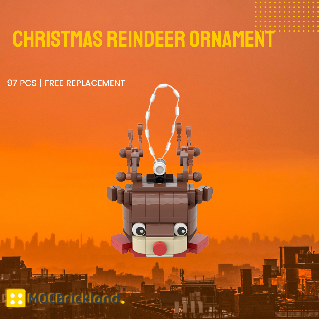 Christmas Reindeer Ornament Moc Creator With Pieces Moc