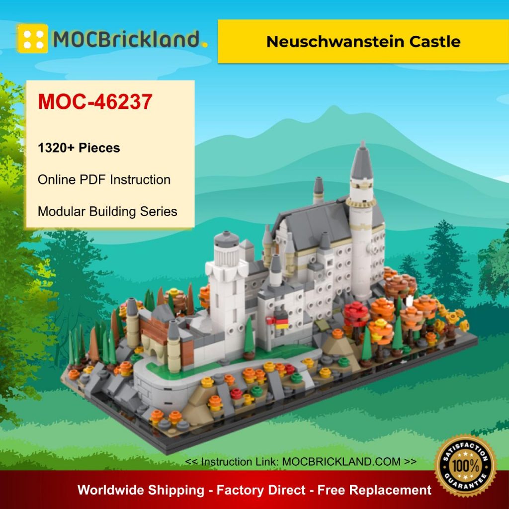 Neuschwanstein Castle MOC 46237 Modular Building Designed By