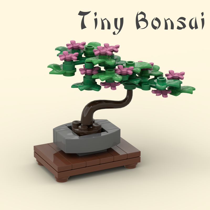 Tiny Bonsai Tree Creator MOC-65278 by Miro with 54 Pieces