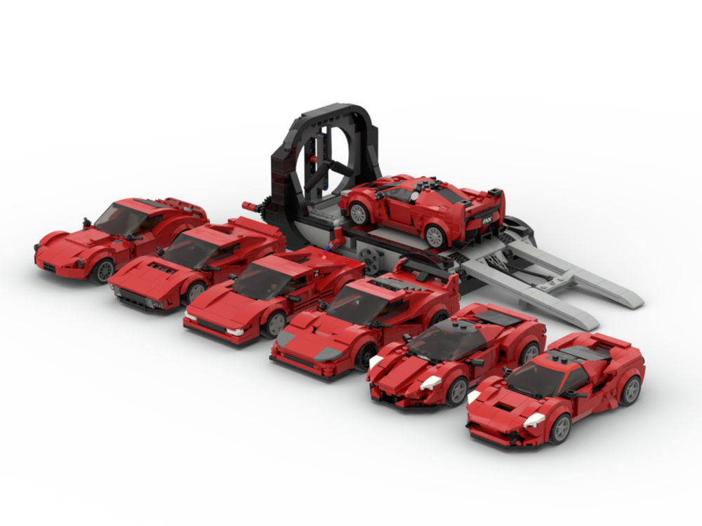 Ferrari Bundle MOC-57847 Super Cars Designed By legotuner33 with 2413 Pieces