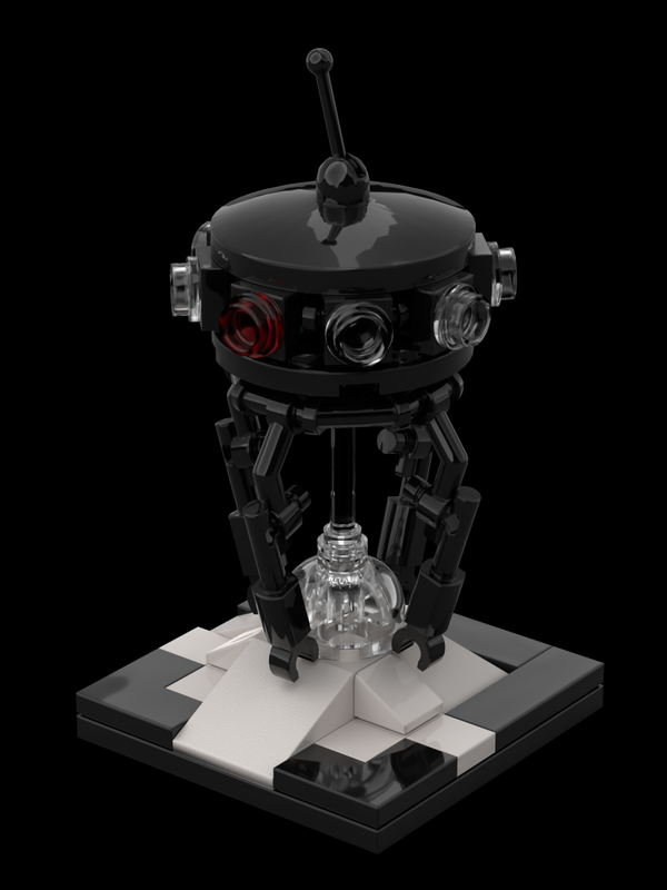 Probe Droid Minifigure Scale Star Wars MOC-65731 by Lupowhite with 59 Pieces