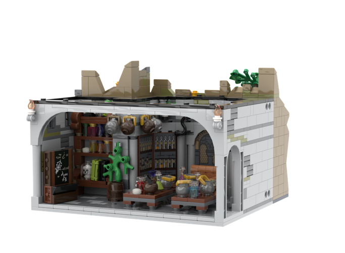 1/4 Potion Classroom MOC-122847 Movie With 1084 Pieces