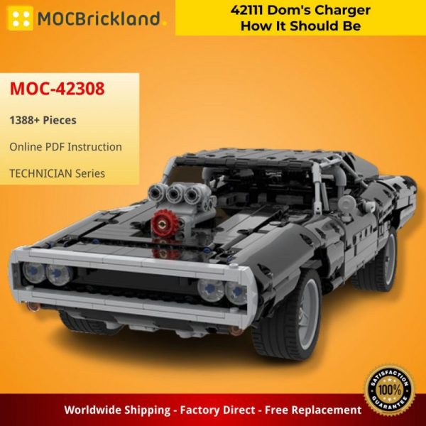 MOCBRICKLAND MOC-42308 42111 Dom's Charger How It Should Be