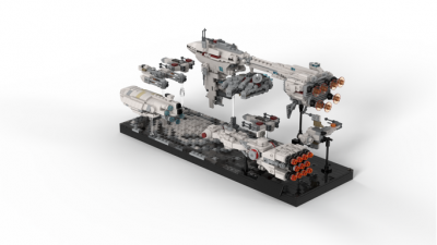 EPISODE 5 : Ending… REBEL FLEET Star Wars by jellco MOC-71664 with 2064 Pieces