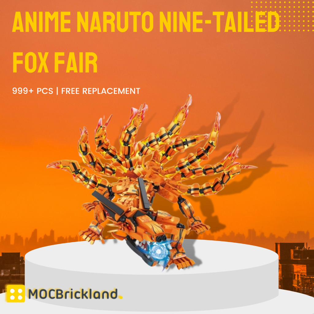 Anime Naruto Nine-tailed Fox Fair MOC-89550 Movie With 999 Pieces