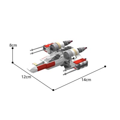 Chibi X-Wing T65 Star Wars MOC-41925 by Bigfoot.mg WITH 306 PIECES