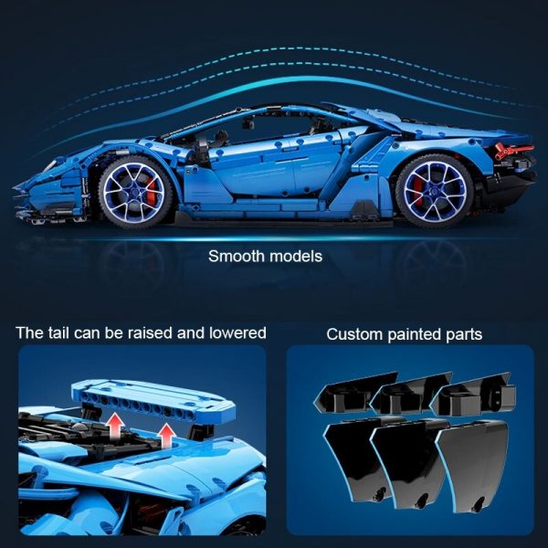 Lamborghini Centenario 1:8 hypercar Technic CADA C61041 with 3842 pieces