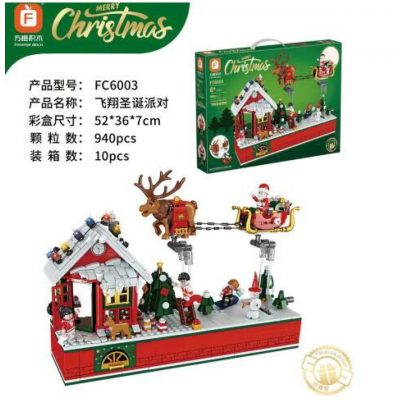 Flying Christmas Party Christmas Scene CREATOR FORANGE FC6003 with 940 pieces
