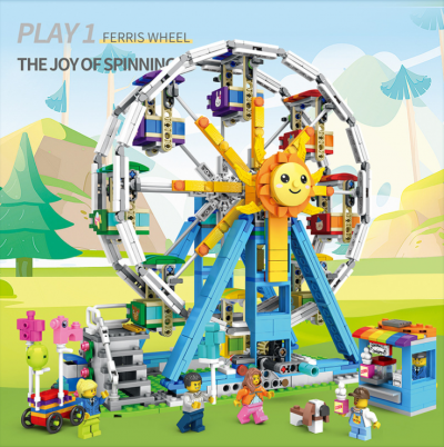 Three-Change Ferris Wheel CREATOR JUHANG JH81001 with 1166 pieces