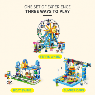 Three-Change Ferris Wheel CREATOR JUHANG JH81001 with 1166 pieces