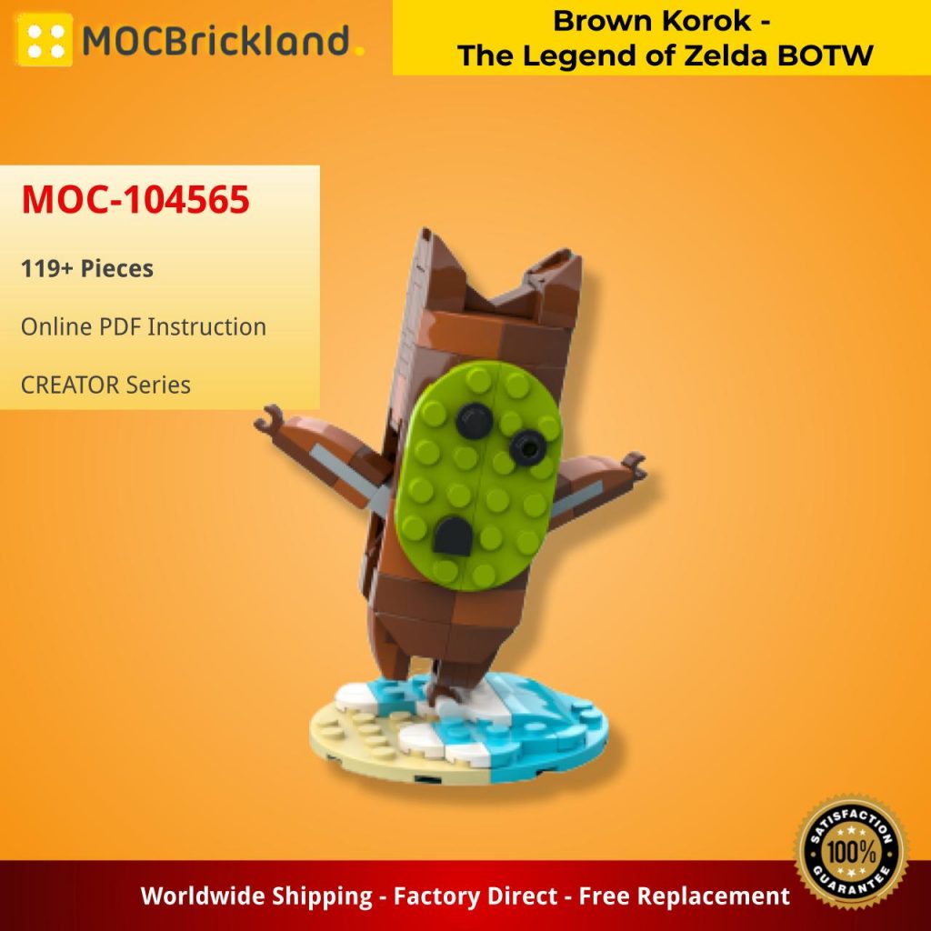 Brown Korok – The Legend of Zelda BOTW MOC-104565 Creator with 119 Pieces