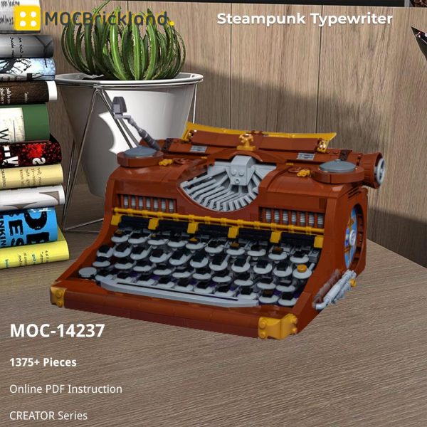 Steampunk Typewriter CREATOR MOC-14237 WITH 1375 PIECES