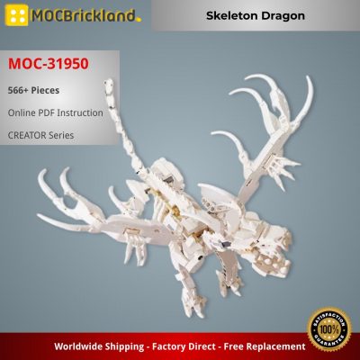 Skeleton Dragon CREATOR MOC-31950 by frenchybricks with 566 pieces
