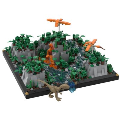 Jurassic Environment Diorama CREATOR MOC-35453 by gabizon with 1336 pieces