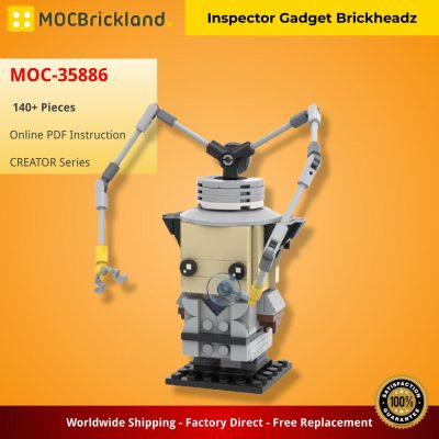 Inspector Gadget Brickheadz CREATOR MOC-35886 with 140 pieces