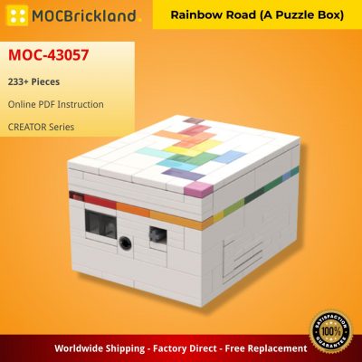 Rainbow Road (A Puzzle Box) CREATOR MOC-43057 WITH 233 PIECES