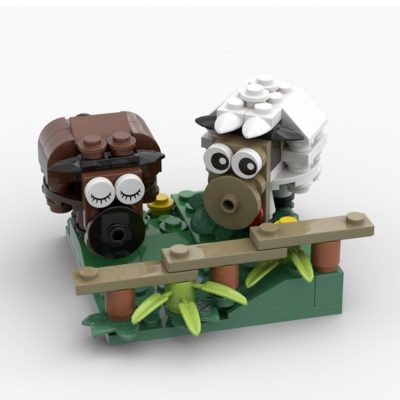 Sheep (Peace and Love) CREATOR MOC-44733 WITH 123 PIECES