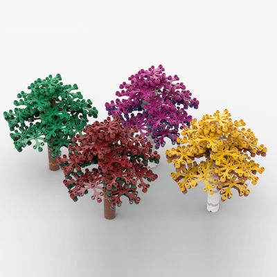 Colorful Trees for Modular Models CREATOR MOC-54264 WITH 357 PIECES