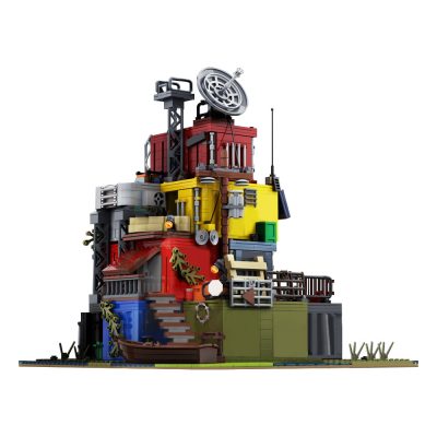 Post Apocalyptic Survivors Base on Docks CREATOR MOC-56760 with 2180 pieces