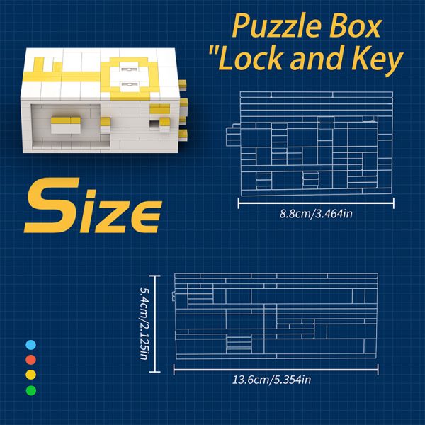 Puzzle Box “Lock and Key” CREATOR MOC-57706 by Ajryan4 WITH 379 PIECES