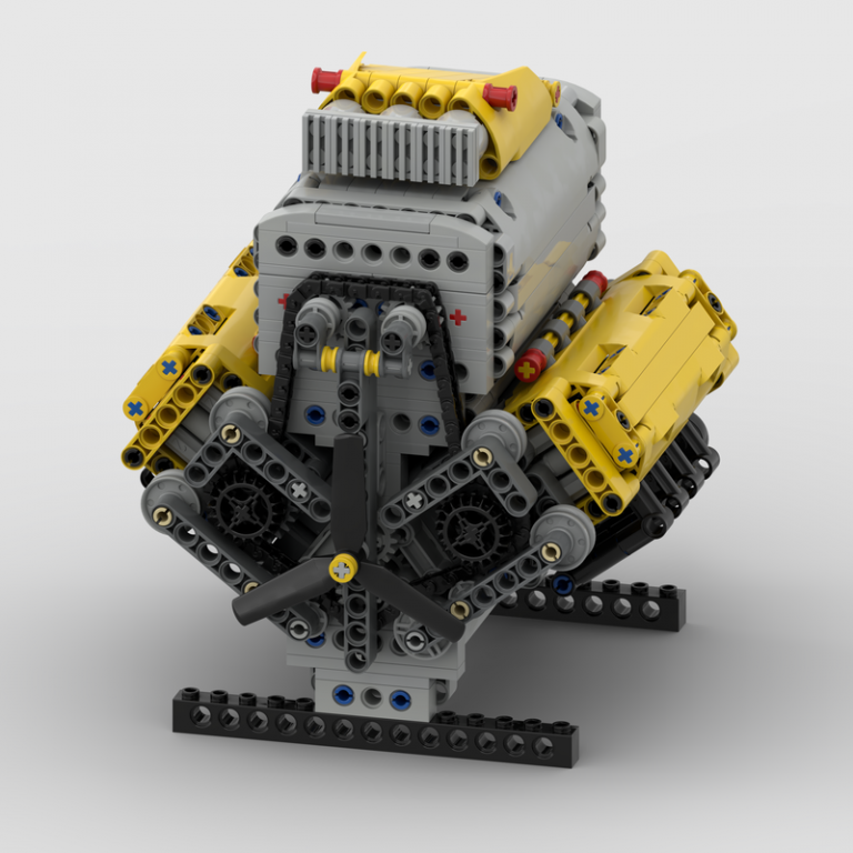 Crossplane V8 CREATOR MOC-60662 By Bricktec Designs With 945 Pieces ...