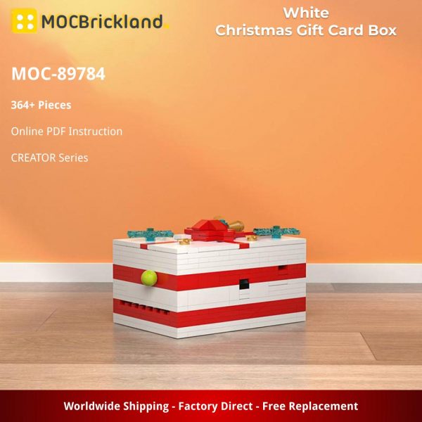 White Christmas Gift Card Box CREATOR MOC-89784 with 364 pieces