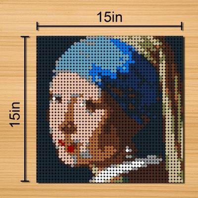 Girl with a Pearl Earring Pixel Art CREATOR MOC-89843
