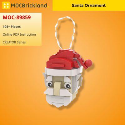 Santa Ornament CREATOR MOC-89859 WITH 104 PIECES