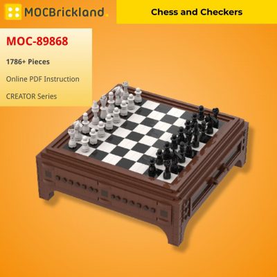 Chess and Checkers CREATOR MOC-89868 WITH 1786 PIECES