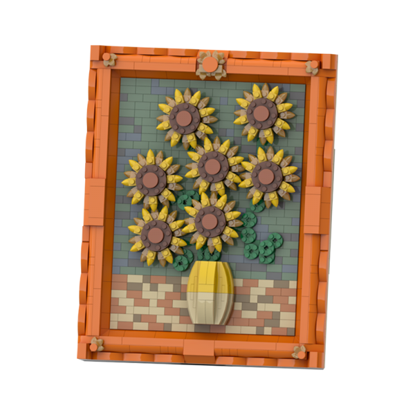Van Gogh’s Sunflowers CREATOR MOC-89875 WITH 1080 PIECES
