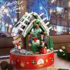 Rotating Christmas House Music Box CREATOR PANLOS 656012 with 502 pieces