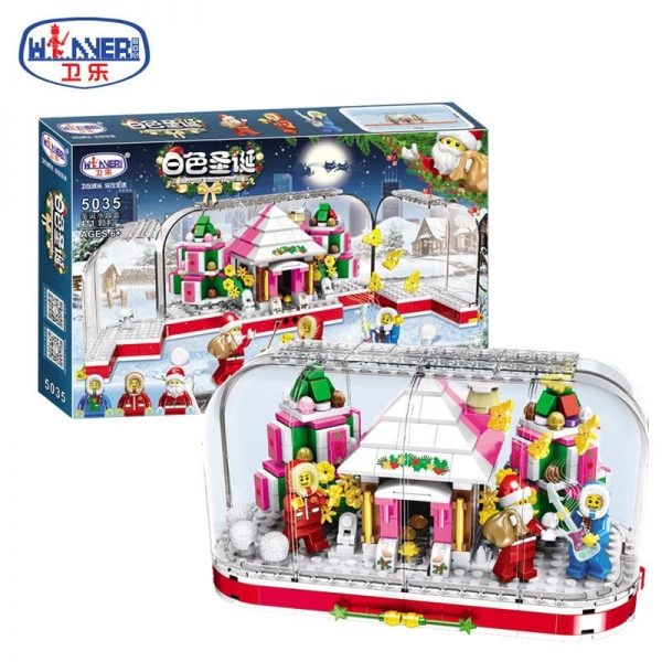 White Christmas Crystal Box CREATOR Winner 5035 with 411 pieces