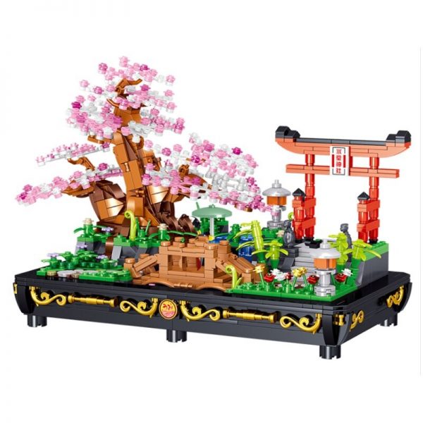 Micro Sakura Bonsai CREATOR ZHEGAO 00898 with 1286 pieces