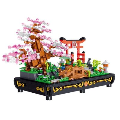 Micro Sakura Bonsai CREATOR ZHEGAO 00898 with 1286 pieces