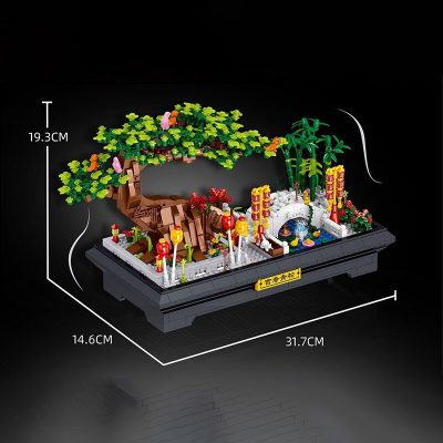 Green Pine Bonsai CREATOR ZHEGAO 00899 with 1426 pieces