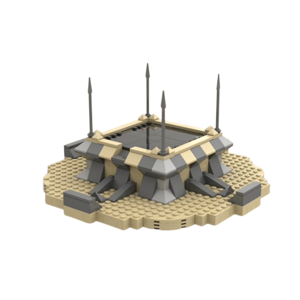 Pedestal For Helmet (The Mandalorian's Helmet) MOC-112096 Star Wars With 278 Pieces