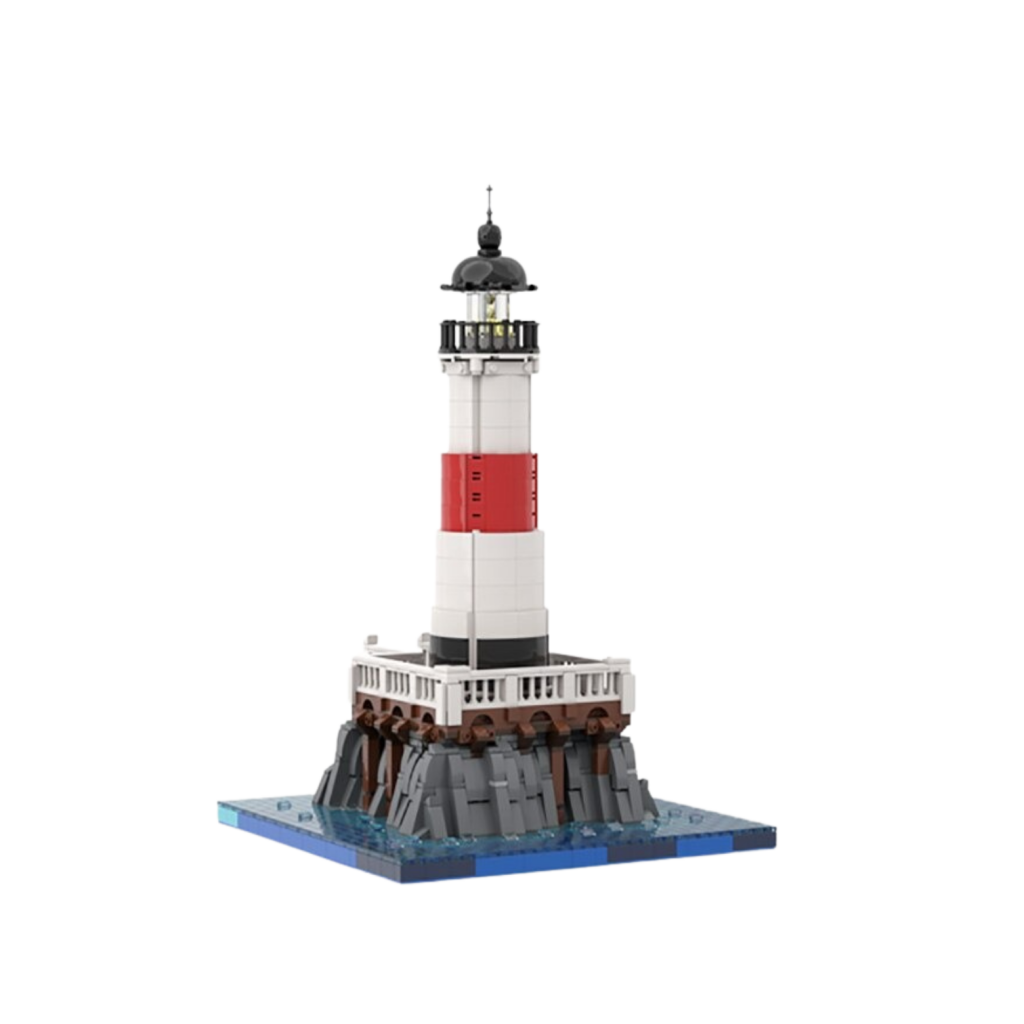  Lighthouse The Entrance To The Harbour MOC-63795 Creator With 1865 Pieces