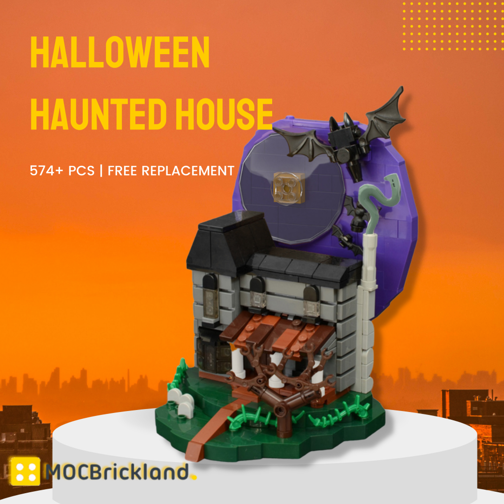 Halloween Haunted House MOC-89533 Creator with 574 Pieces