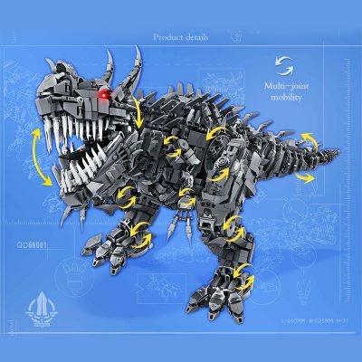 Overlord Blade Mechanical Tyrannosaurus Rex Creator Enlighten QD66001 with 2649 pieces