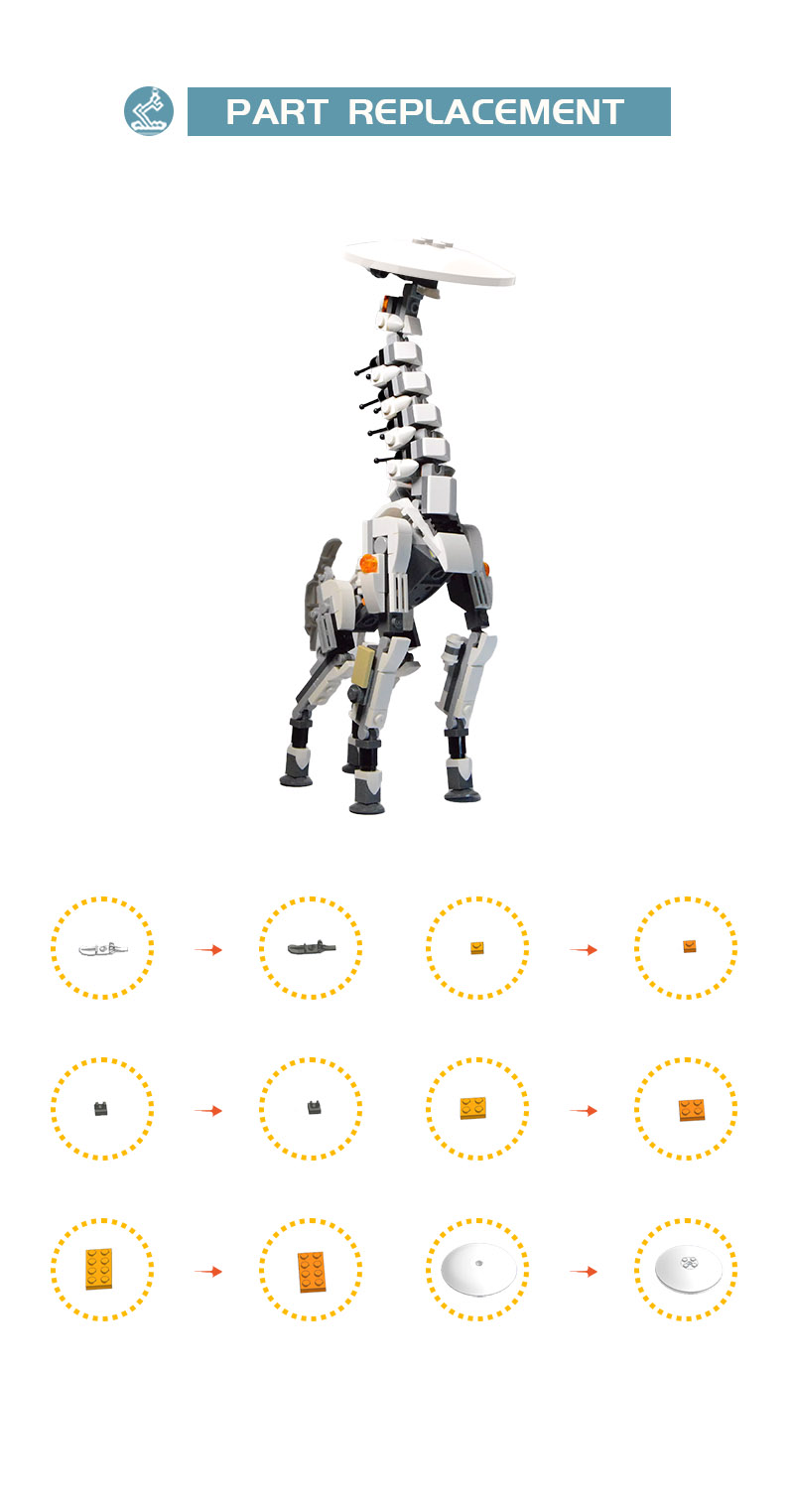 Horizon Zero Dawn Tallneck Robot MOC-89503 Creator With 238 Pieces