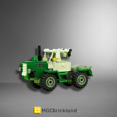 Green tractor MOC 15743 Technic Designed By De_Marco Produced By MOC BRICK LAND