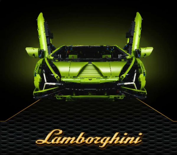 Lamborghini Sian FKP 37 Green 2020 Technic KING 81996 with 3696 pieces