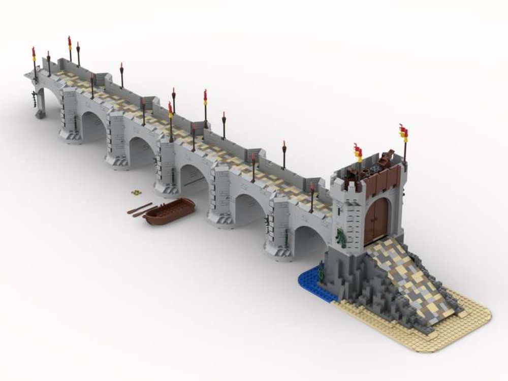 Lion Knights' Castle Bridge MOC-122812 Creator With 2640 Pieces