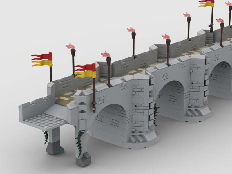 Lion Knights' Castle Bridge MOC-122812 Creator With 2640 Pieces