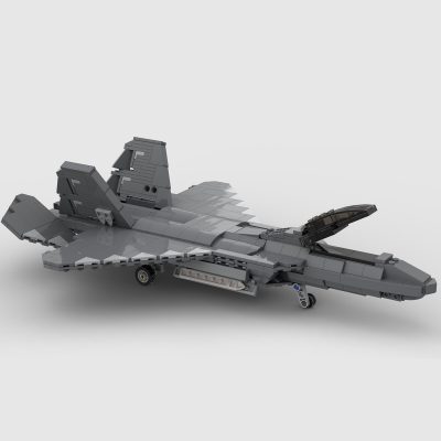 F-22 Raptor MILITARY MOC-52860 by bru_bri_mocs WITH 689 PIECES