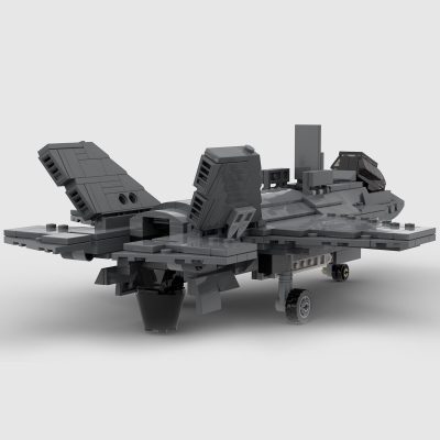 F-35 Lightning II MILITARY MOC-53321 by bru_bri_mocs WITH 550 PIECES