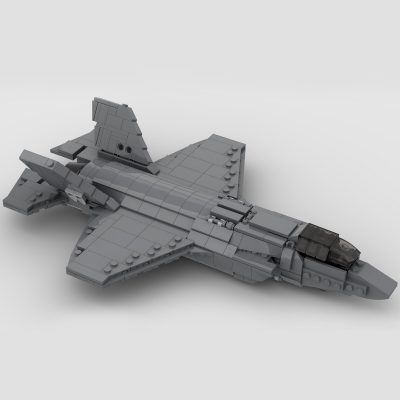 F-35 Lightning II MILITARY MOC-53321 by bru_bri_mocs WITH 550 PIECES