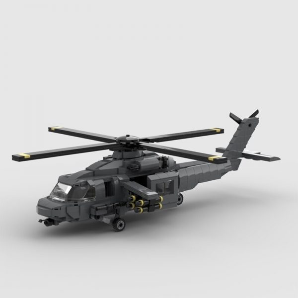 Sikorsky UH-60 Black Hawk Armed MILITARY MOC-70063 by Brick_boss_pdf with 776 pieces