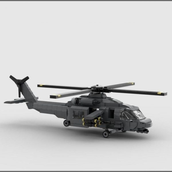 Sikorsky UH-60 Black Hawk Armed MILITARY MOC-70063 by Brick_boss_pdf with 776 pieces