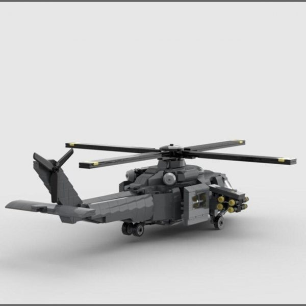 Sikorsky UH-60 Black Hawk Armed MILITARY MOC-70063 by Brick_boss_pdf with 776 pieces